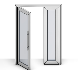 Единични и двойни люлеещи се стъклени врати
